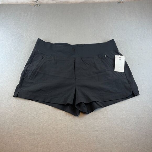 Athleta Womens 20 Trekkie North Shorts Black Quick Dry Wicking - Picture 1 of 10